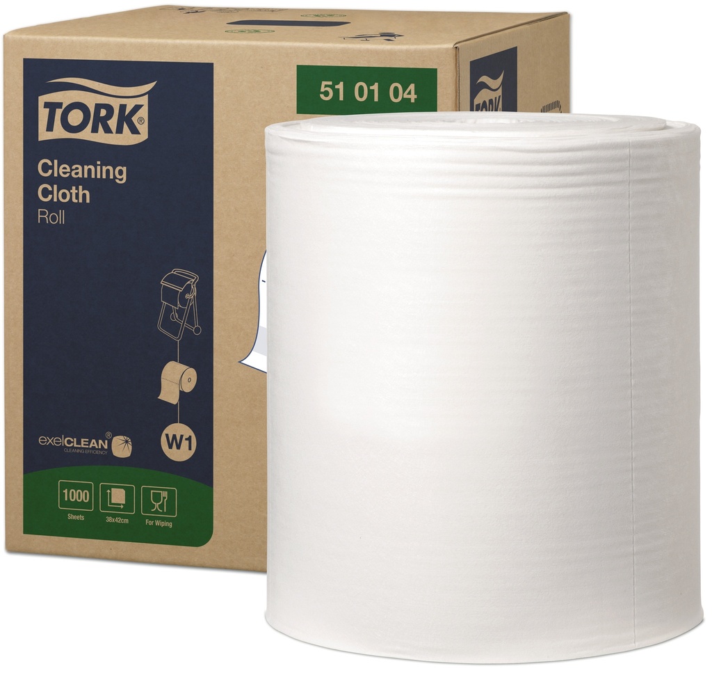 Tork premium cloth 510(E Tork)380m x 1 rl  1000coupons