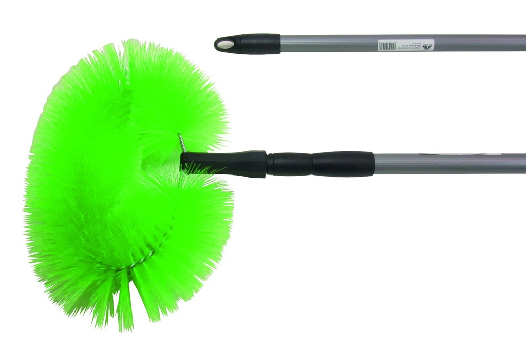 Boubou PVC Poussière/ balai plafond /demi lune synthétique + manche télescopique 