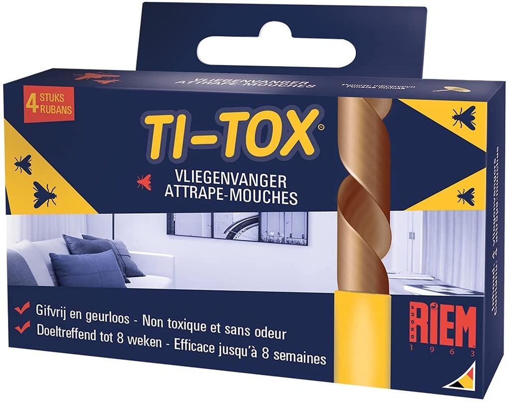 Riem Ti-Tox Attrape-Mouches x4 pièces
