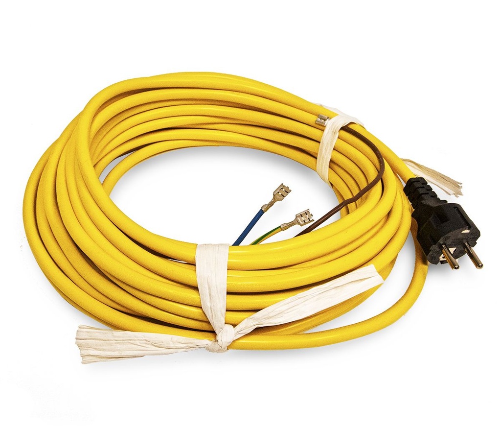 Cable 15m, 3x1.5mm jaune pour monobrosses HFM