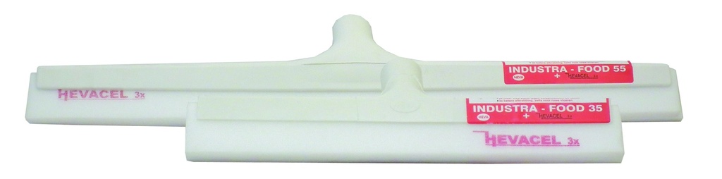 Raclette plastique HevaFood 35cm mousse blanc/bord gris