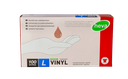 Gant Vinyl poudré transparent x 100 pièces
