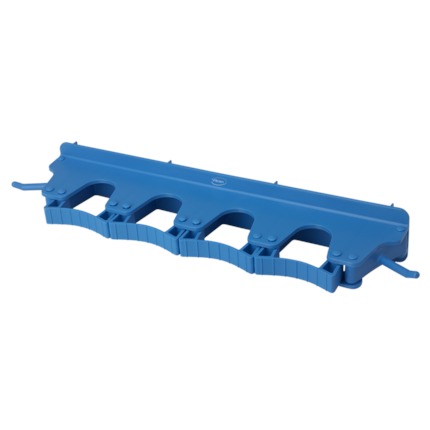 Support Mural Vikan Clips flexibles &amp; 2 Crochets - 87x420x48mm