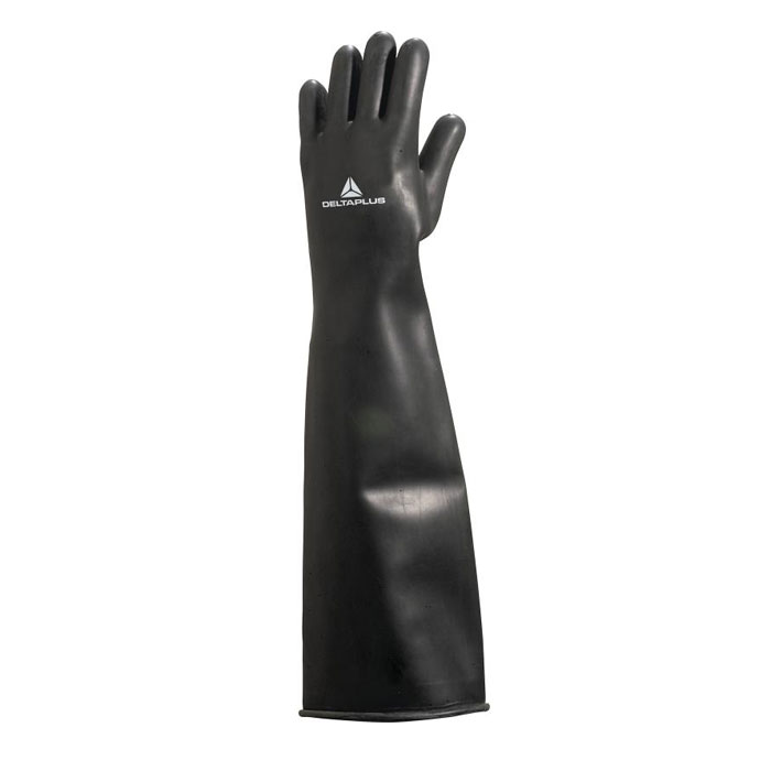 Gant Latex Chlorine Noir Longueur 60cm - Taille 10/11