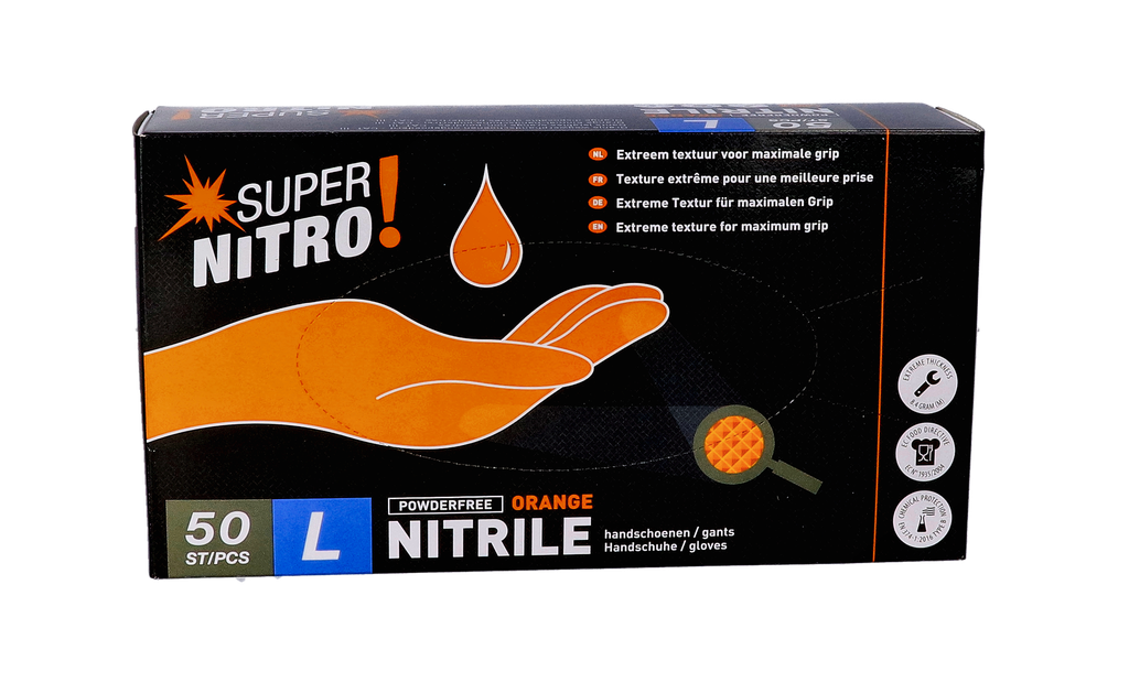 Gant Nitrile SuperBlue 12g non-poudré - Bte x50 pièces