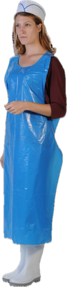 Tablier jetable PE Bleu TU x 500 pièces