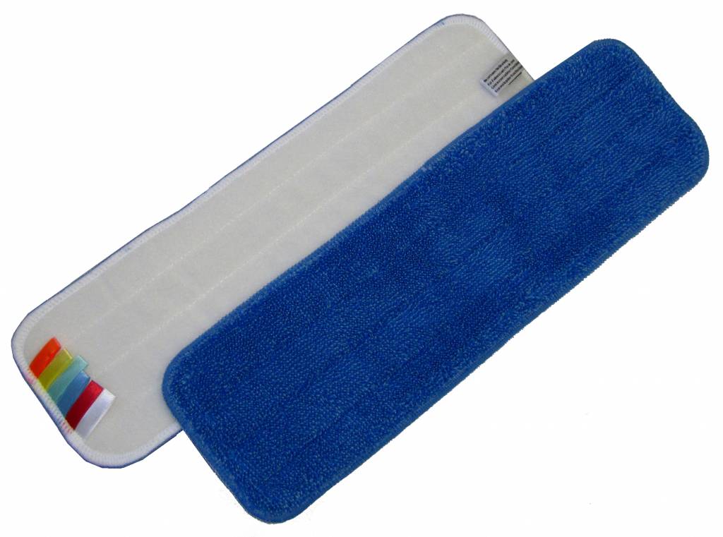Mop Microfibre 60 cm bleu avec velcro et code couleur