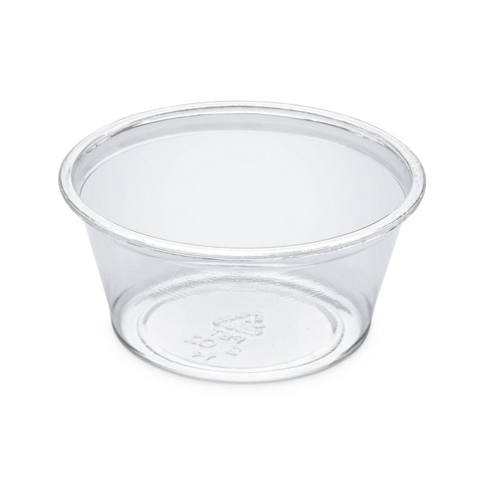 Pot rond 60ml Rpet - transparent - 62x30mm - Cart. de 25x100 pièces