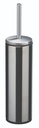 TULIA Porte-balayette inox mural ou à poser (garniture wc + brosse)