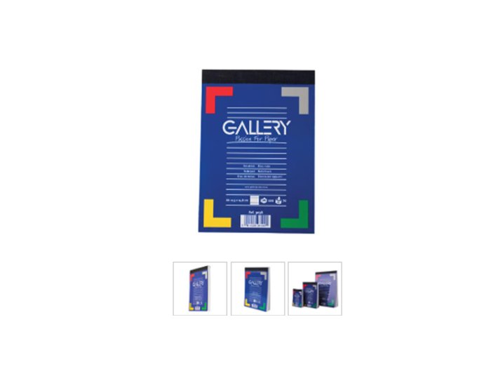Bloc notes A6 Gallery de 100 feuilles - Emb. x 10 blocs