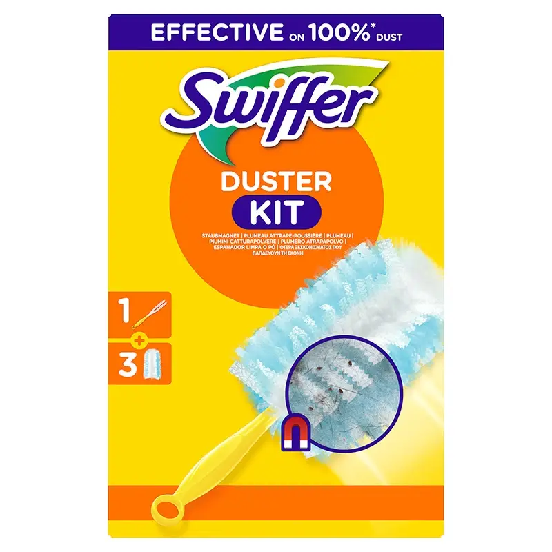 Swiffer Duster Kit (1 manche + 3 recharges)