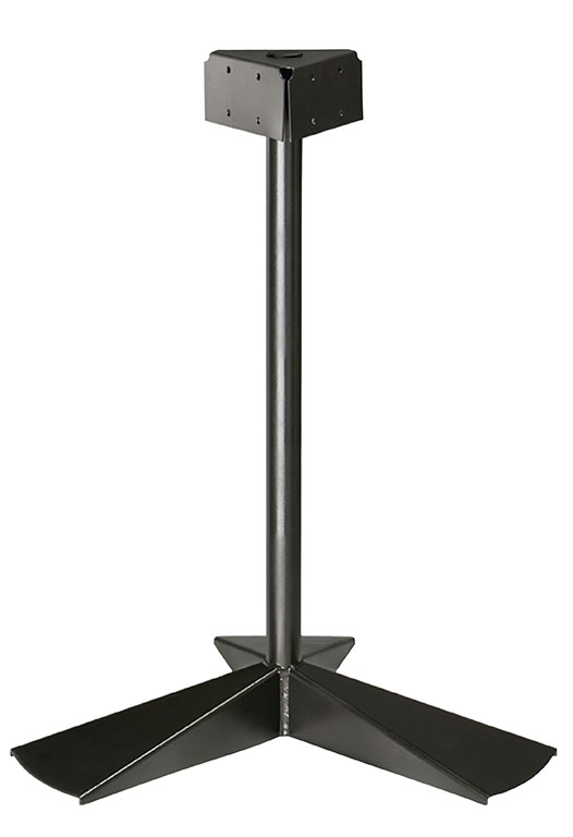 POTEAU 3 FLUX A POSER OU A FIXER COLLEC - GRIS MANGANESE