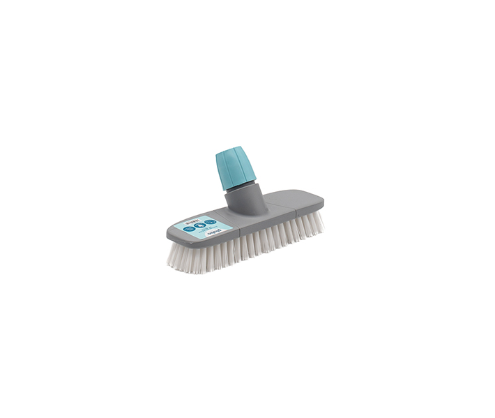 Brosse à récurer( sol )nylon 23cm + douille -Linéa