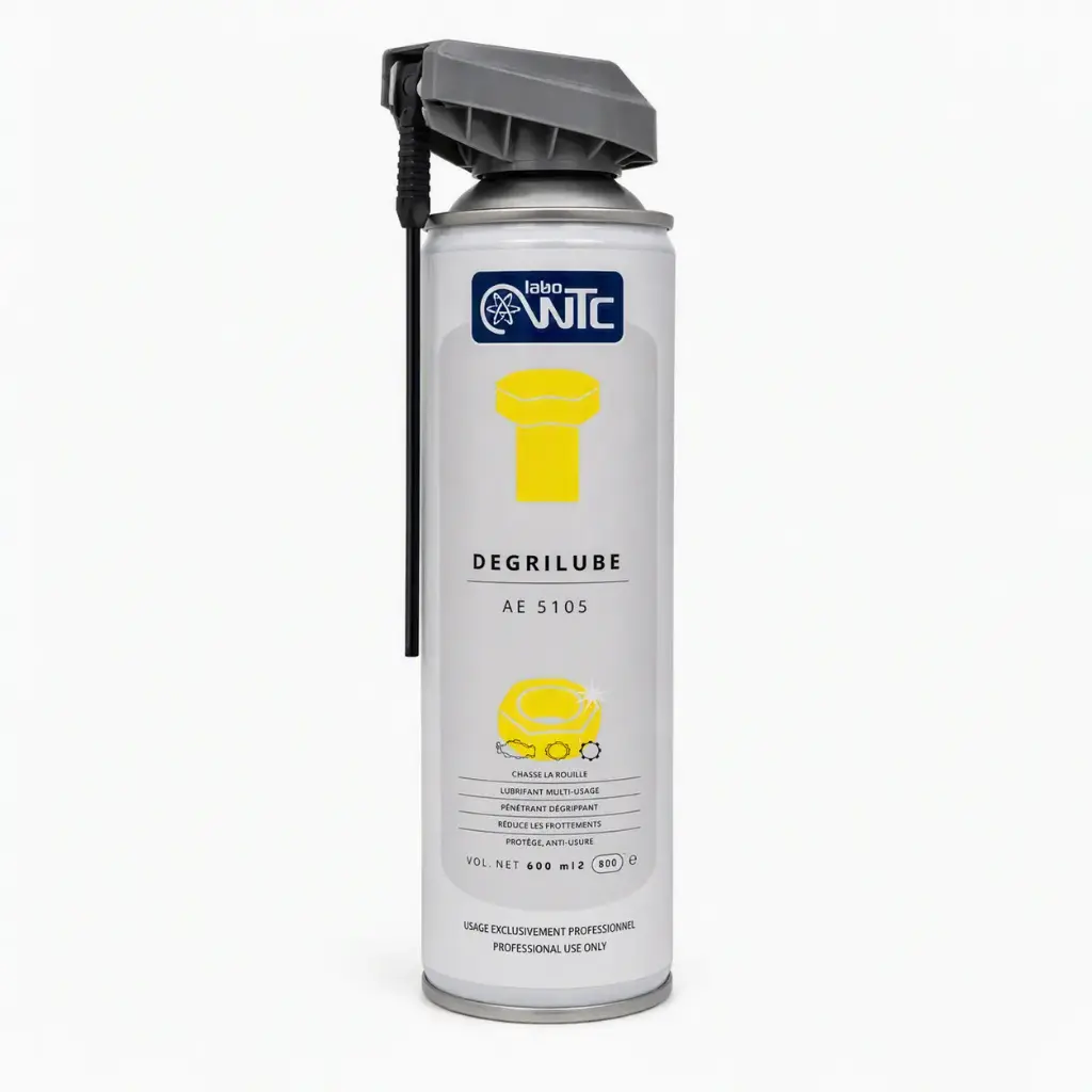 DEGRILUBE DEGRIPPANT- LUBRIFIANT AU PTFE en 600ml Réf : AE 5105