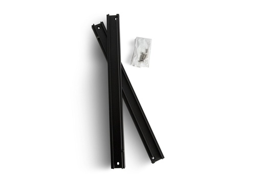 [900547] [1796] Rails de tiroir noir-Kit conf. inclus-pour Bts rangements