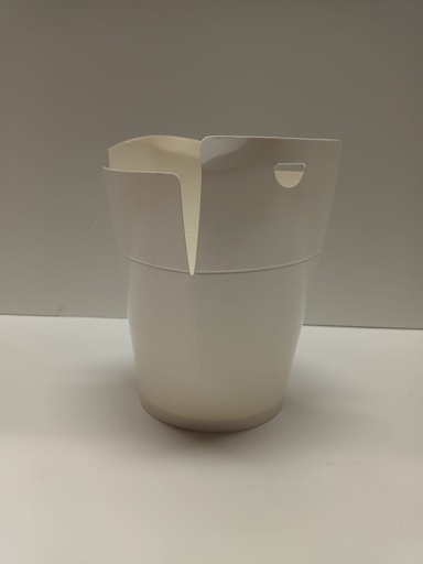 [SP03173] [251256] Cornet pâtes en carton brun + rabat 480cc x300pcs