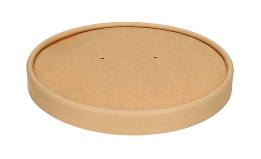 [SP01876] [2557] Couvercle Rond Carton Kraft 150mm - x360pces