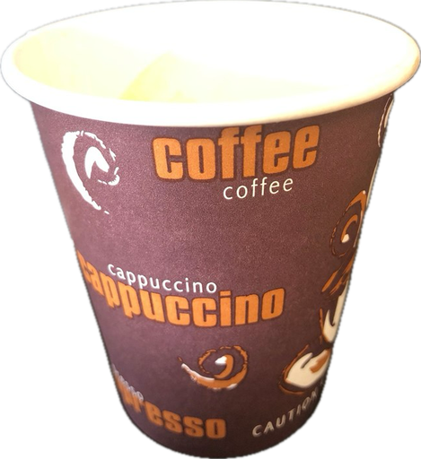 [PLGO7922] [2574] Gobelet Carton Label-G Blanc/Jaune 240ml - Cart. 50x20pièces