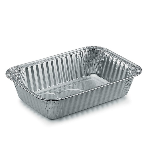 [AL05085] [2644] Ravier Alu 800c bord droit / plat 200x138x47mm R1-85G 10x100 pièces