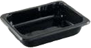 [EURC21871] [2654] Barquette scellable CPET noir 187x137x60mm -x420pc