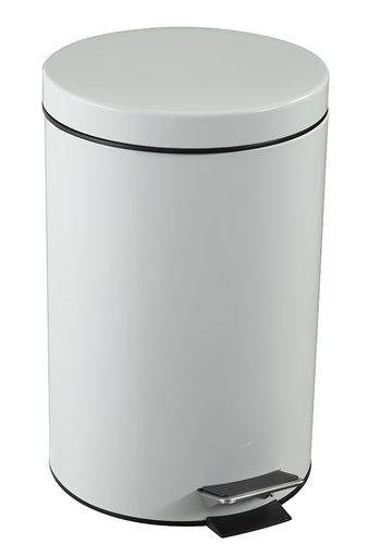 [90576] [3238] Poubelle à pédale 14L Blanc - ESSENCIA