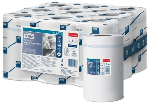 [47 34 74] [40033] Tork Reflex Mini 2plis x 9Rlx -67M- 200 coupons blanc-M3