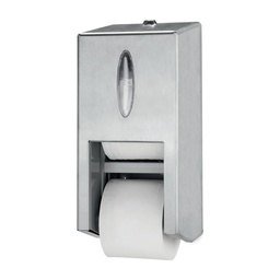 [4031] [47 20 19-29 40 15] Distributeur Tork Twin papier toilet Mid-Size acier T7