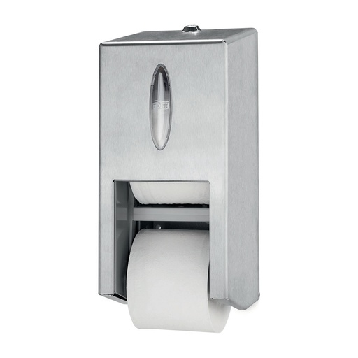 [47 20 19-29 40 15] [4031] Distributeur Tork Twin papier toilet Mid-Size acier T7