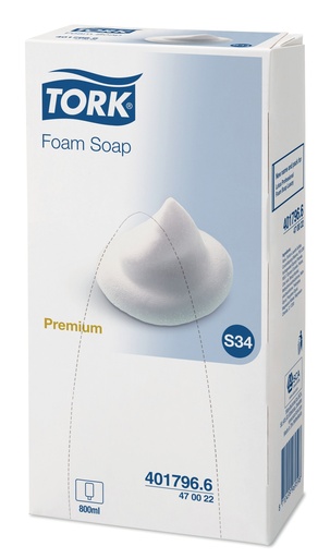 [47 00 22] [4303] Savon Tork Foam Soap en 800ml - Rose parfumé S34