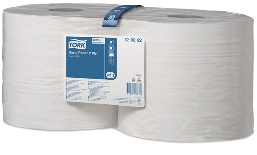 [129262] [50101] Tork Basic Combi Roll 340M 2plis blanc x2rlx /W1/W2