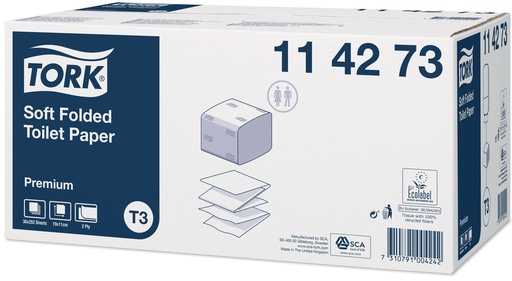 [114273] [50242] Bulk Tork Premium toilet Soft 2 pl 30x252=7.560feuillesT3