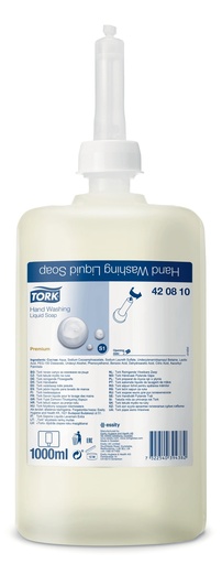 [420810] [5030] Savon Tork premium Liquide sans parfums (N°88)-cart.6x1L