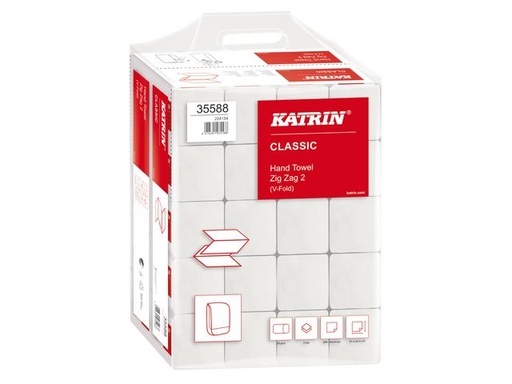 [35588] [50493] Serviette main ZZ 2Plis Katrin 2 plis- 230x244 mm - 20x200 pièces