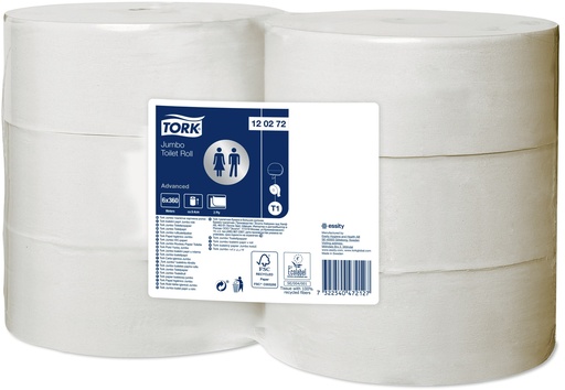 [120272] [5052] T.Tork Basic 360M 2 pl x6Rlx-Tork Advanced Toilet Jumbo T1