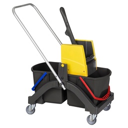 [50647] [1614392] Chariot Aquva de lavage, 2 seaux 17L + Presse