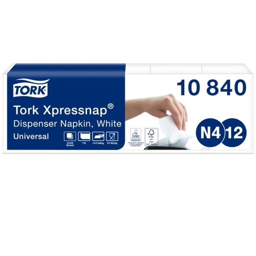 [10 840] [50674] Serviette de Table 1pli 33x21,3cm( pr Distrib)x9000pcs-N4