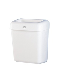 [50871] [22 61 00] Poubelle Tork 20L Mini Bin-montage mural blanc B2