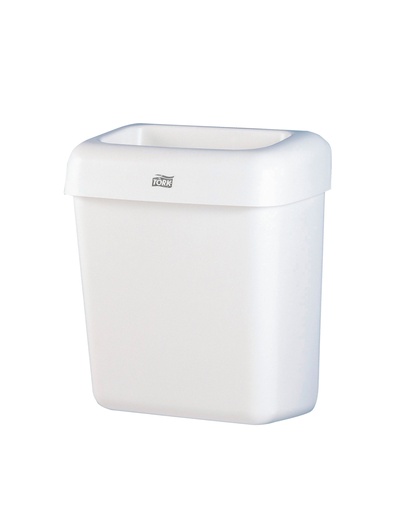 [226100] [50871] Poubelle Tork 20L Mini Bin-montage mural blanc B2