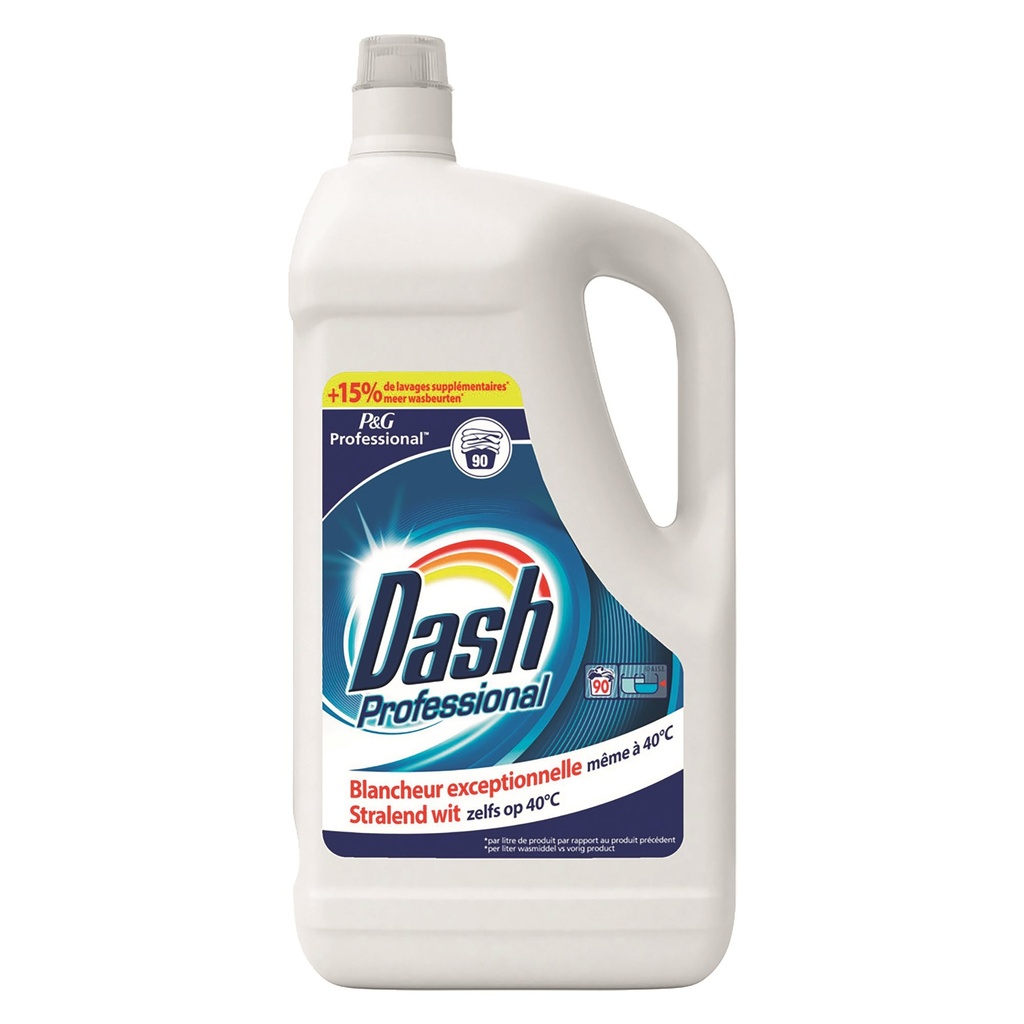 DASH Professional Lessive Liquide Concentrée en 5L- 100 doses