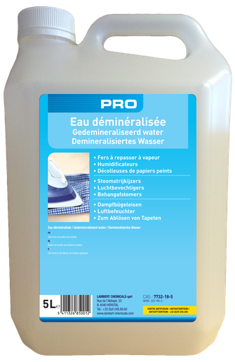 [DEMI5] [52450] Eau Distilllée démineralisée en 5L