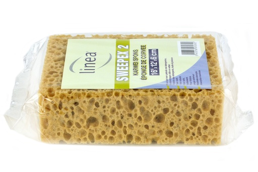 [109-Sweepex2] [5300] Eponge synthétique brune à trous (gerbex) 16x11x5,5cm