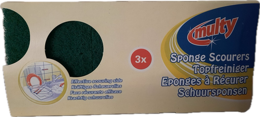 [4151] [53022] Neto Eco Vert -Eponge à récurer poignée / Prix paq.de 3