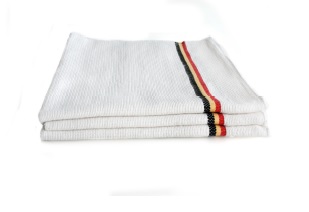 [7030] [5350] Torchon Ligne Nationale Extra blanc 60x70cm "Coton épais"