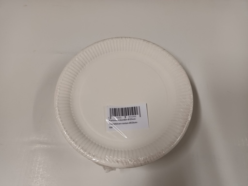 [PLAS5230] [5446] Assiette Carton ronde 23cm - x500 pièces