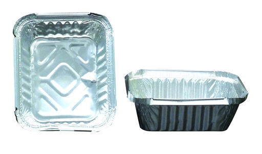 [CONTIR28L/SP02621] [5450] Ravier Aluminium 450gr Lasagne bord rabattable  - x 1000 pièces