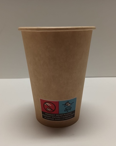 [BEL GC8 - SP02019] [5453] Gobelet carton Brun 8Oz 240ml Hot Cup - x1000pces