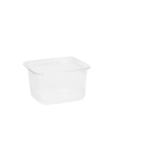 [SP00796] [5491] Ravier carré Polypropylène transparent 500cc 114x114x64 -x500pces
