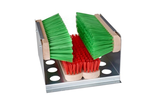 [80096] [5667] Brosses x4  Balayage de pied/chaussure  galvanisé