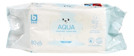 [121910] [5712] Lingettes Baby tissues Aqua x80 pièces