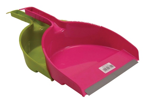 [52060] [5737] Ramassette Plastique Linea Grand Modèle -avec bord caoutchouc